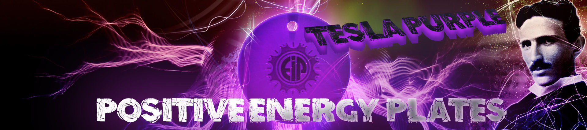 Buy Original EIP Positive Energy Purple Plates Inspired by Nikola Tesla